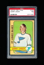 1972 OPC HOCKEY 120 GARRY UNGER PSA 7 NEAR MINT ST. LOUIS BLUES