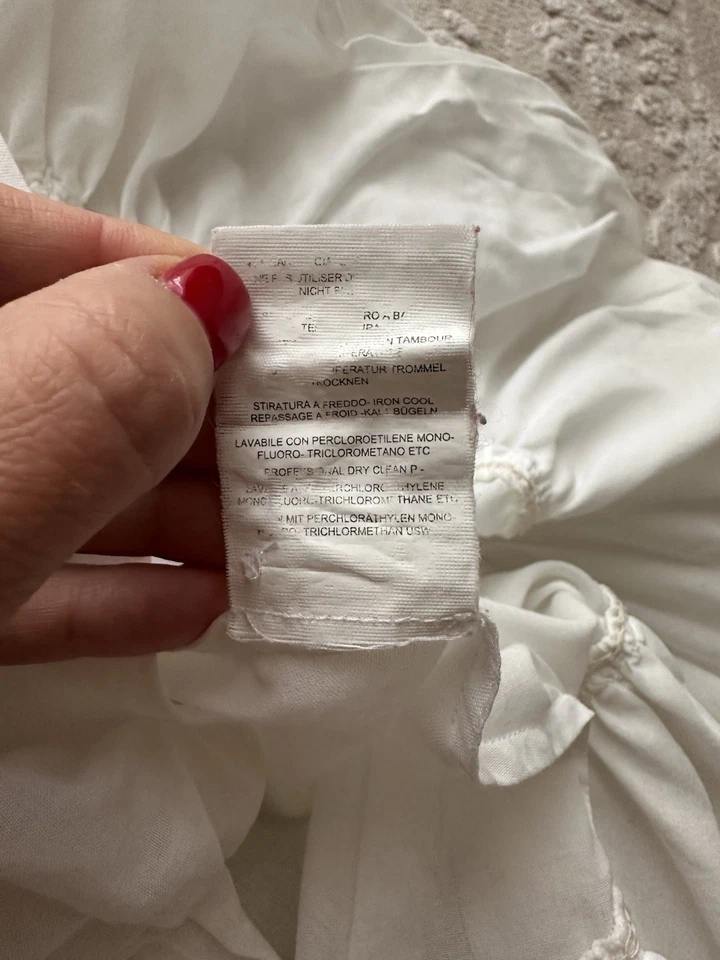 Marithe Francois Girbaud Ladies Avant Garde White Long Sleeve Dress Size M - Image 4 of 4