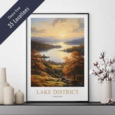 Travel Poster Print – British Locations – Wanderlust Wall Art – Tourist Gift