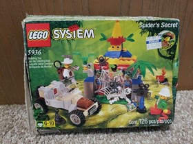 LEGO Adventurers Spider's Secret 5936 100% Complete With Box And Manual 