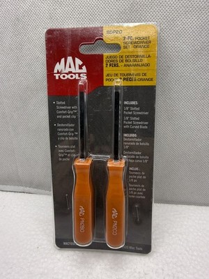 Mac Tools 2-teiliges Taschen-Schraubendreher-Set orange neu SDP20