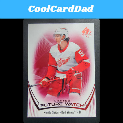 MORITZ SEIDER  2021-22  RC  SP Authentic Limited Red Future Watch #135 Red Wings