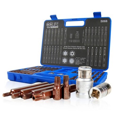 S2 Stecknuss Set XZN Innen Vielzahn Sechskant Torx Steckschlüssel Nuss Bit Satz