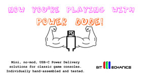 Power Dude! Lynx USB-C Power Delivery adapter for Atari Lynx Model 1 and 2