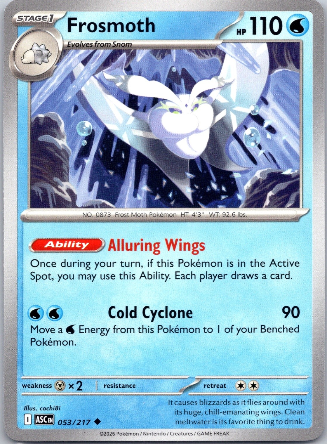 Frosmoth Normal ME: Ascended Heroes #053/217 NM