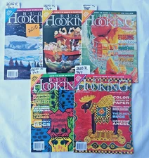 RUG HOOKING MAGAZINE 2010 FULL YEAR 5 ISSUES ALL W/ PULLOUT PAPER PATTERNS