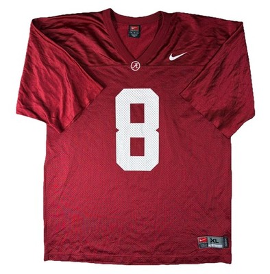 Vintage Nike Alabama Crimson Tide #8 Football Jersey Mens XL Crimson Red Y2K