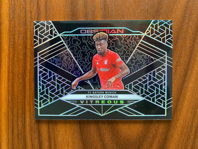 Kingsley Coman 2019-20 Panini Obsidian Vitreous /135 #V-6 Bayern Munich WM26