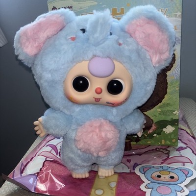 NEW AUTHENTIC Baby Three V1 400% BLUE Elephant WITH CARD AND BOX EYES MOVE