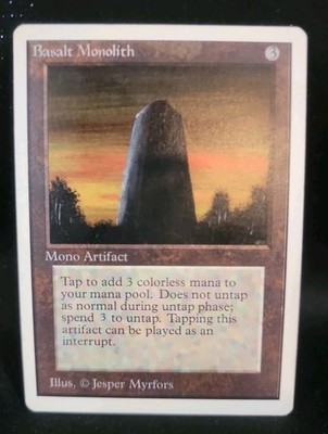 Magic the Gathering MTG Unlimited Basalt Monolith NM  