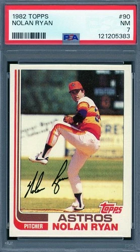 1982 Topps # 90 Nolan Ryan HOF PSA 7 Near Mint Astros (121205383)