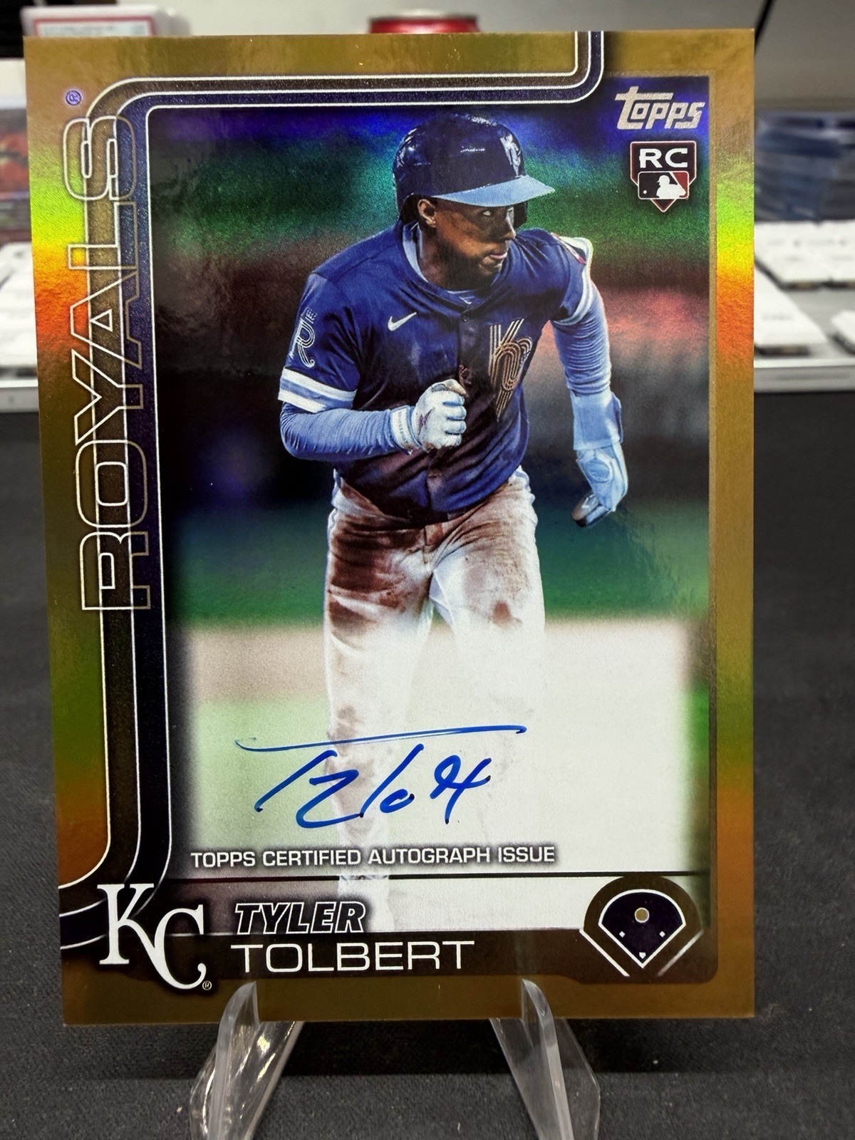 2025 Topps Update Real Ones Autograph Gold /50 (RC) Tyler Tolbert #US60 Royals