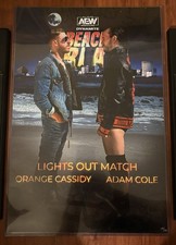AEW MatchUp Mondays 12x18 Poster Beach Break Orange Cassidy v Adam Cole 10/10 