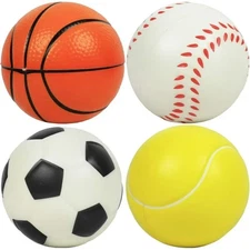 Children Play Set of 4 Balls for Toddlers 2.5" Soft Soccer Ball for Kids
