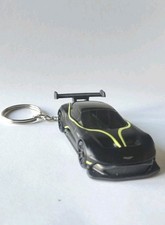 Aston Martin Vulcan V12 Keychain Black Hot Wheels Matchbox New