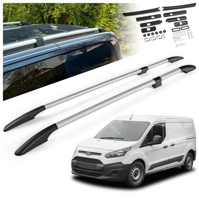 Split Roof Rails for Ford Transit Connect Short (L1 SWB) 2013-2024 Silver