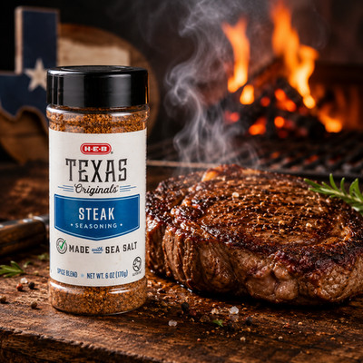 H-E-B Texas Originals Steak Seasoning 6 oz | Texas-Style Steak Spice Blend