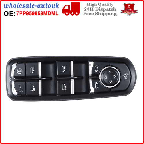 7PP959858MDML Master Window Switch Console For Porsche Panamera Cayenne NEW - Picture 6 of 10