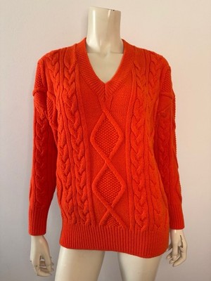  Max&Co By Max Mara  Maglia In Lana A Trecce Wolle Zopfmuster Pullover L Gr.