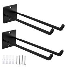 2 Set Kayak Paddle Holder Garage Metal Paddle Rack Wall Mount Garage Oars