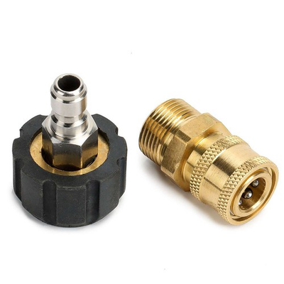 #ad M22 14mm to 1 4quot; Pressure Washer Quick Connect Adapter Kit for Cleaning $11.24