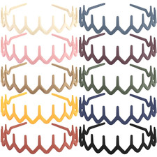 10 Pcs Teeth Comb Headbands for Women Non-Slip Zig Zag Headbands