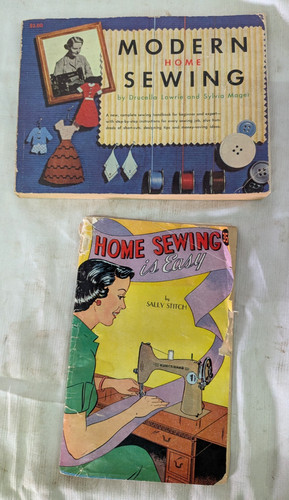 1940s 1950s Vintage Home Sewing is Easy Booklet Comic Book & Modern Home Sewing