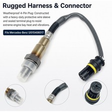 Exhaust Gas O2 Oxygen Sensor Compatible With Mercedes Benz Durable Metal Probe
