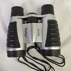 Vivitar 4x30 Compact Binoculars Coated Porro Prism Silver/Blk w/Case AC #4-1009 — photo 2