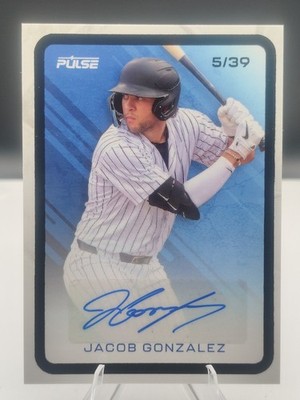 2025 Pulse Baseball Jacob Gonzalez PB-JG Autograph 5/39