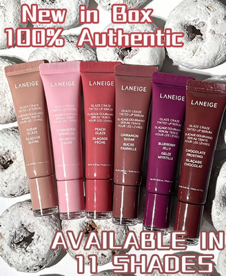 LANEIGE Glaze Craze Tinted Polypeptide Lip Serum Treatment, 11 SHADES, 0.42 oz