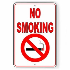 No Smoking Metal Sign Or Decal 6 SIZES vaping premises area SNS002