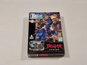 Iron Soldier (Atari Jaguar, 1994) Game, Box, Manual, ad, reply card **Tested**