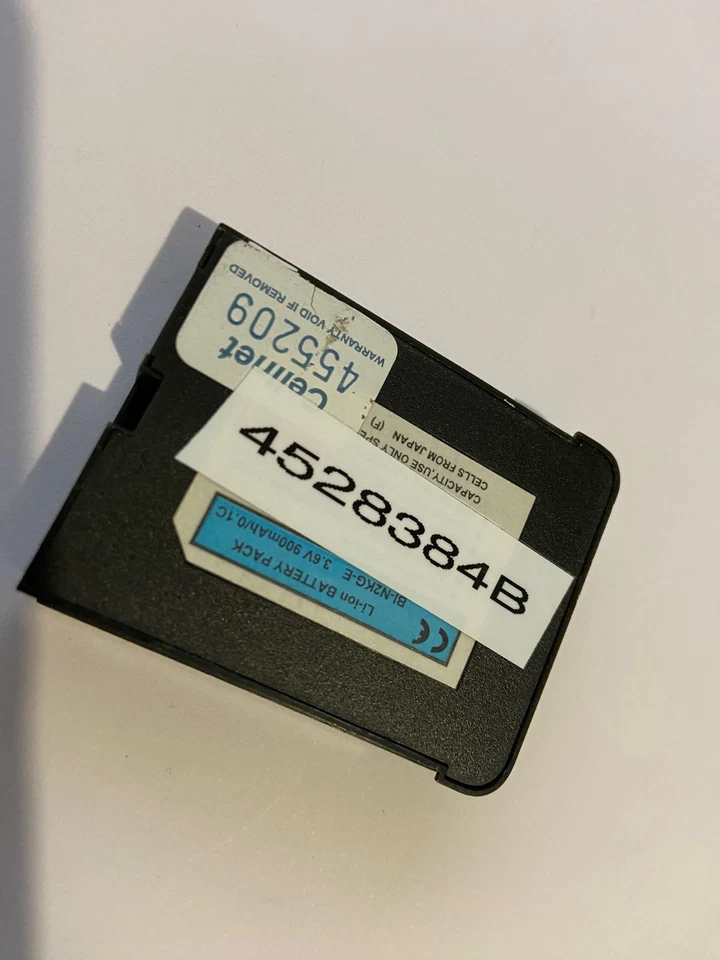 Batería estándar NEC Mercury 3.7V 900mAh Li-ION BI-N2KG-E 4528384B Cellnet negra Foto 2 de 4