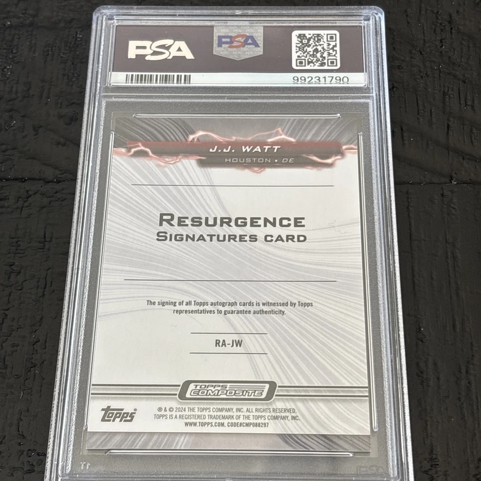 2023 TOPPS COMPUESTO JJ VATIOS ROJO GEOMÉTRICO AUTOMÁTICO 5/5 PSA 10 POP 1 EBAY 1/1 Texans Foto 4 de 4