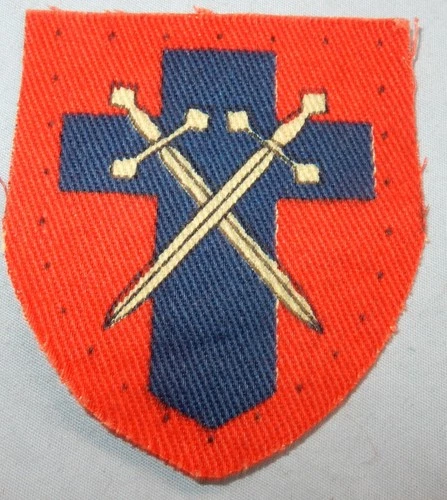 WW2 HQ 21 ARMY GROUP MILITARY PRINTED FORMATION SIGN PATCH WORLD WAR II BADGE