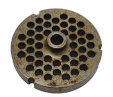 Kasco Never Sold 3243 Meat Grinder Plate Stainless Steel 4" Round 1/4" Thick