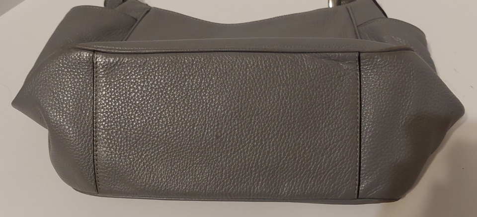 Coach C2853 Rori In Soft Silver Grey Pebbled Leather Shoulder Bag Tote ...