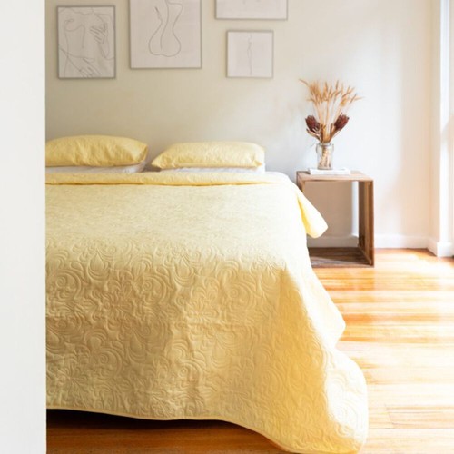 Morgan and Reid Serene Butter Coverlet Set - Picture 8 of 10