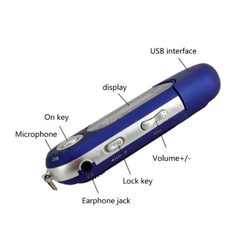 Reproductor Mp3 USB AAA Batería Pantalla LCD 8G Almacenamiento Radio Fm Multifunción - Imagen 16 de 28