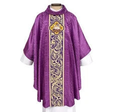 Purple Chasubles, Agnus Dei Collection Chasuble and Stole, Chasuble Vestment