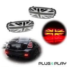2PC Clear LED Rear Rinning Fog Lamps For 06-15 Mini Cooper S JCW R56 R57 R58 R59