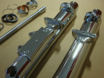 アクセサリー olddog Big Dog Motorcycles OEM CHROME front FORK SLIDERS 2004-11 K