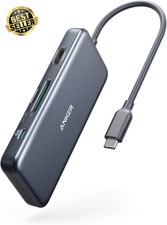 USB-C Hub 7-in-1 Adapter 4K HDMI 100W PD USB-A/C SD MicroSD for MacBook XPS