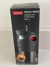 Image of BODUM Travel French Press Coffee Maker Set Red Boxed New