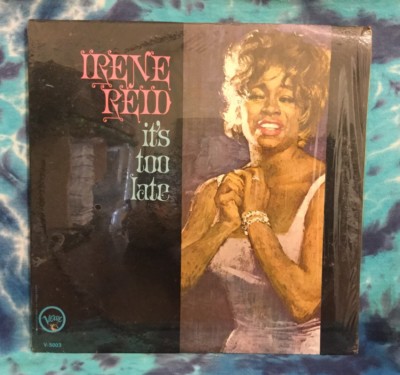 Irene Reid  LP  It s Too Late  STILL FACTORY SEALED  Verve V-5003  Mono