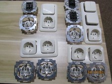 Busch Jäger Duro 2000 SI cremeweiß Steckdosen, Schalter und Rahmen Konvolut