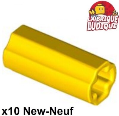 Lego Technic 10x Achse Achsverbinder 2L Gelb/Yellow 6538c NEU