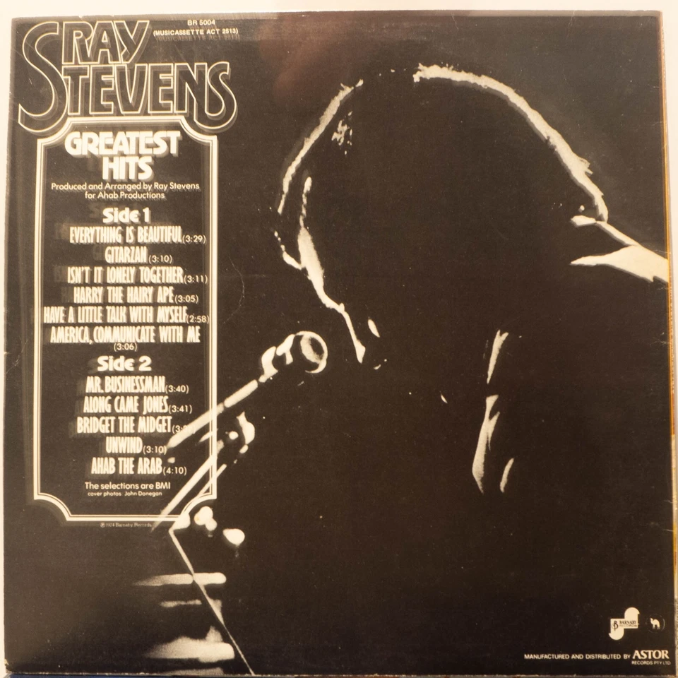RAY STEVENS - GREATEST HITS - vinyl LP - Barnaby - 1975 -VG -FREE POSTAGE (1221) - Image 4 of 4