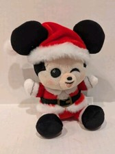Disney Park Wishables Christmas Santa Mickey Mouse Plush Holiday 2019